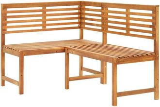 vidaXL Vidaxl - Garden Corner Bench 140 cm Solid Acacia Wood