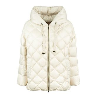 Max Mara Padded Jacket With Diamond Pattern Hood