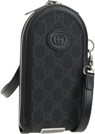 Gucci Pre-owned Vintage Schoudertas - Dames - Vintage Schoudertas - Zwart - ONE Size - Leer - Vintage