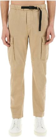 Woolrich Belted Cargo Pant - Trousers - Hombre - Beige - W34