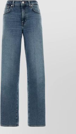7 For All Mankind denim straight-leg jeans