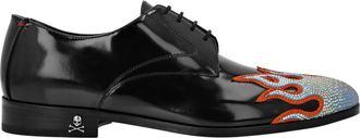 Philipp Plein Lace Up Schoenen Strass Flame - Heren - Nette schoenen - Veelkleurig - 46 EU - Leer - Schoenen