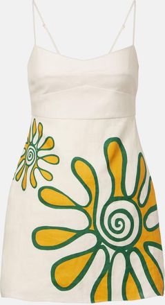 Cala de la Cruz Lucca printed linen minidress
