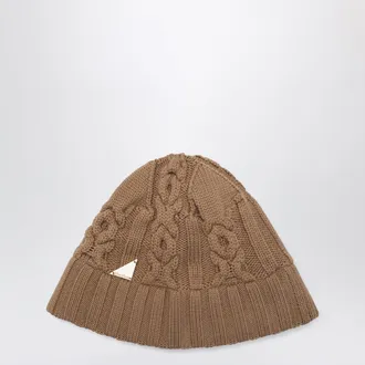 Max Mara Cappello bucket cammello in lana vergine