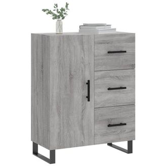 Berkfield Home Sideboard Grey Sonoma 69.5x34x90 cm Engineered Wood