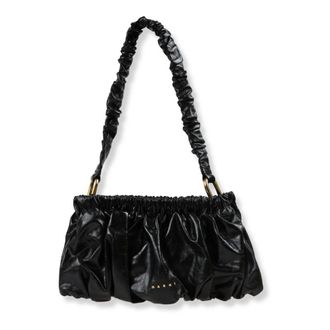 Marni Clutch in pelle arricciata - - Bags - Donna - Nero - ONE SIZE