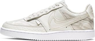 Nike (WMNS) Nike Court Vision Low Premium Stacked Swoosh - Sail CI7599-100