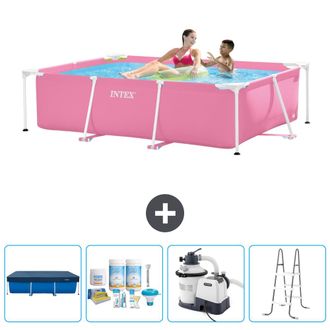 Intex Piscina Con Estructura Rectangular - 220x150x60 Cm - 7-piezas Scb64