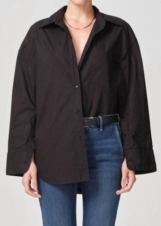 Citizens Of Humanity Cocoon Shirt In Black