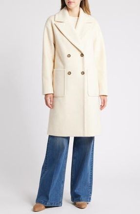Lucky Brand Boucl&eacute; Peacoat in Cream at Nordstrom Rack, Size Small