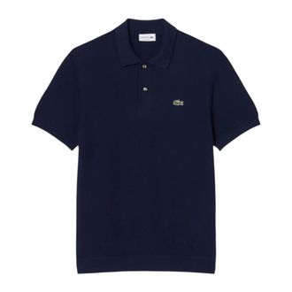 Lacoste Polo Shirts, male, Blue, Size: 3XL Classic Fit Knitted Polo Shirt