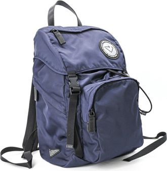 Prada Navy Nylon Backpack (Pre-Owned)