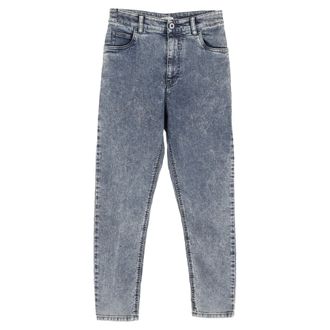 Miu Miu Miu Miu Boyfriend jeans in lichtblauwe katoen met wassing in grijs
