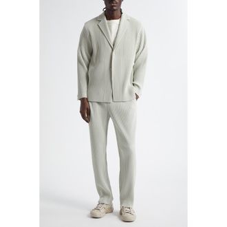 Homme Plissé Issey Miyake Tailored Pleats 1 Single Breasted Blazer in Frosty Gray at Nordstrom, Size 2