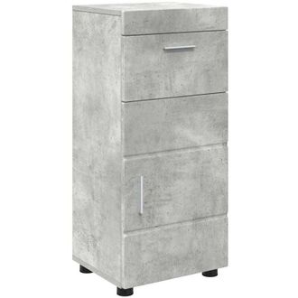 vidaXL Bathroom Cabinet Set TULUM Concrete Grey 37 x 31.5 x 82 cm vidaXL