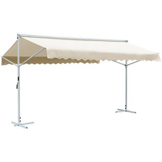 vidaXL Toldo De Pie Independiente Color Crema 600x300 Cm Vidaxl