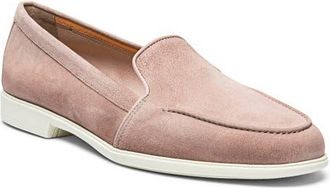 Santoni Womens Suede Loafer in Pink at Nordstrom, Size 11.5