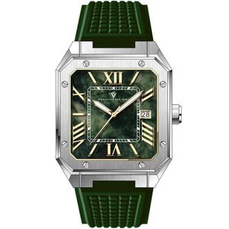 Christian Van Sant Mosaic Quartz Green Dial Mens Watch CV6182