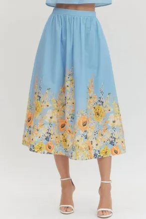 Entro Tabathia Skirt In Blue