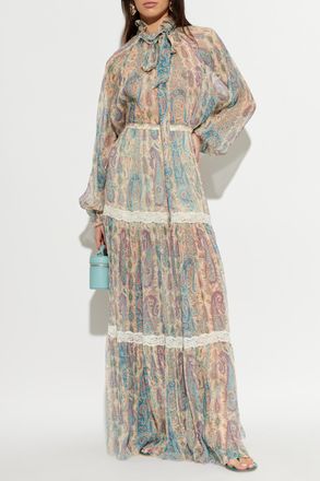 Etro Skirt With Lace Inserts, Womens, Multicolour