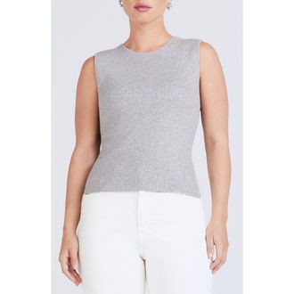 Derek Lam Ariana Rib Knit Muscle Tank Sweater in Marl Grey at Nordstrom Rack, Size Xx-Large