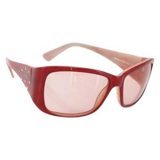Chanel Pre-owned Occhiali da sole in plastica - - Pre-owned - Donna - Rosso - ONE SIZE