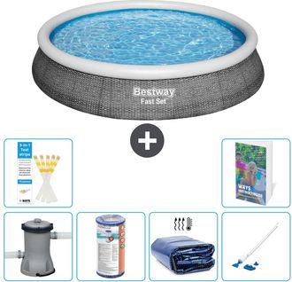 Bestway Piscina Bestway Fast Set Redonda - 396x84 Cm - 7-piezas S201