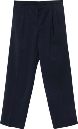 Amaranto Rechte Broek - Heren - Straight fit broeken - Blauw - L - Leer - Broeken