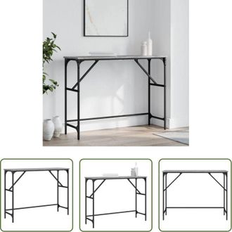 vidaXL Tavolo da ingresso - Tavolo Consolle Grigio Sonoma 100x32x75 cm in Legno Multistrato