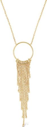 Bony Levy 14K Gold Circle Fringe Drop Necklace in 14K Yellow Gold at Nordstrom, Size 18
