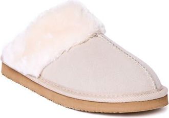 Minnetonka Chesney Mule Slipper in Stone Suede at Nordstrom, Size 10