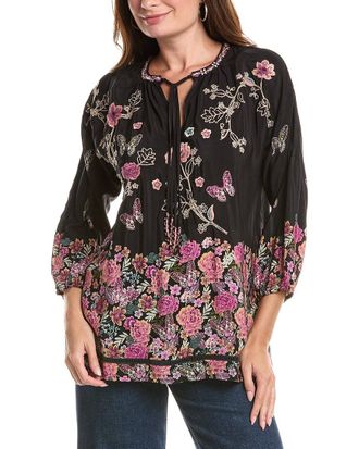 Johnny Was Margot Silk Blouse