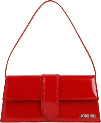 Jacquemus Rode Leren Schoudertas Stijlvol Ontwerp - Dames - Schoudertassen - Rood - ONE Size - Tassen
