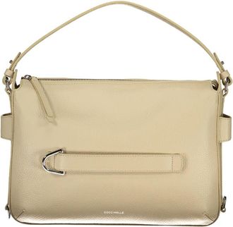 Coccinelle Gretel Ribbon Bag - Dames - Schoudertassen - Beige - ONE Size - Katoen - Tassen