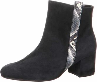 Gabor Su&egrave;de enkellaarsjes - Dames - Schoenen - Blauw - Maat: 40 EU Su&egrave;de