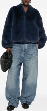 032c Faux-Fur Jacket - Navy
