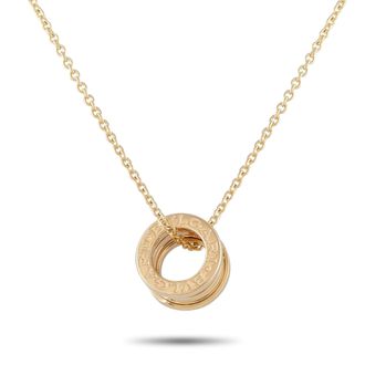 Bulgari B. zero1 18K Yellow Gold Pendant Necklace BV10-100726