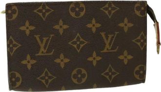 Louis Vuitton Pre-owned Clutches, female, Brown, Size: ONE SIZE Pre-owned Canvas Pouch