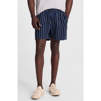 Madewell Indigo Stripe Everywear Shorts at Nordstrom Rack, Size Xx-Large