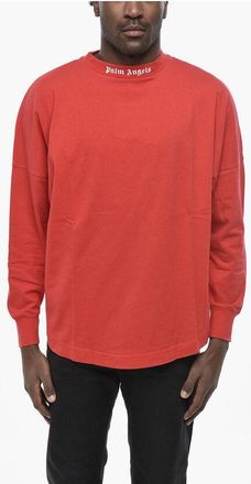 Palm Angels Cotton Long Sleeve T-Shirt CLASSIC LOGO size S