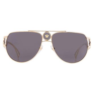 Versace Grey Pilot Mens Sunglasses VE2225 100287 60