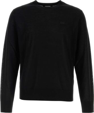 Dsquared2 Black Wool Sweater