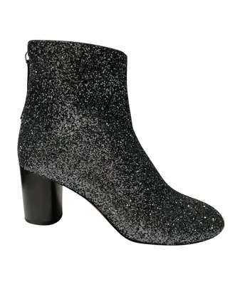 Isabel Marant Isabel Marant Ritza enkellaarsjes met glittercoating in glitterzilver