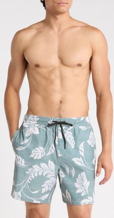 Quiksilver Mix Volley 17 Swim Trunks in North Atlantic at Nordstrom, Size Xx-Large