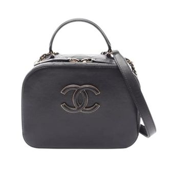 Chanel Pre-owned Schoudertas - Dames - Pre-owned - Zwart - Maat: ONE Size Leer