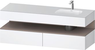 Duravit Duravit - Qatego Lavabo Encastr&eacute; Avec Meuble Sous-lavabo En