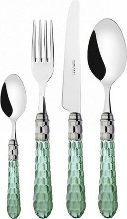 Bugatti Cadros De 24 Piezas Colocados En Estuche De Madera Verde Transparente Cristallo Ghiera Cromata Bugatti