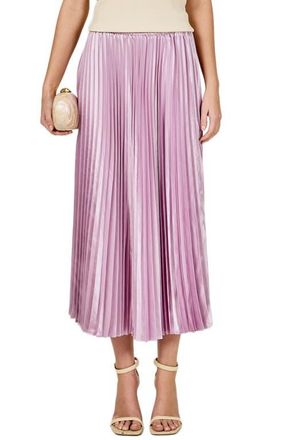 endless rose Sunburst Pleated Skirt in Lilac at Nordstrom, Size X-Small