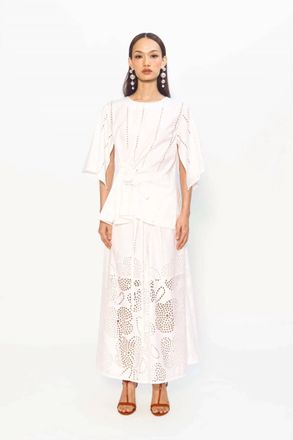 Love Birds Venetian Top In Ivory