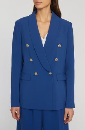 Elie Tahari The Rita Double Breasted Blazer in Twilight at Nordstrom Rack, Size 6